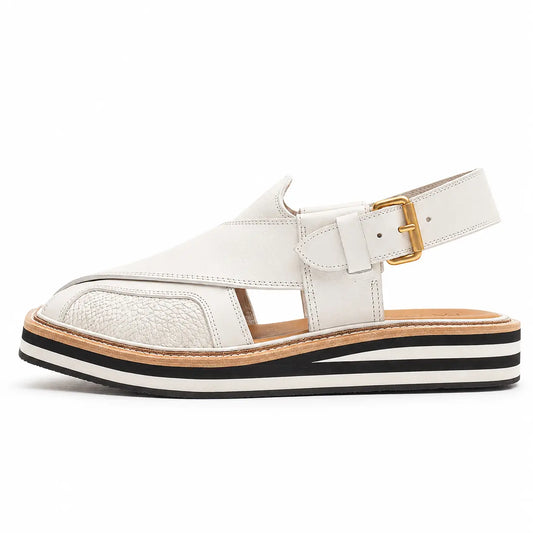 Attractive double sole white kaptan code-W15