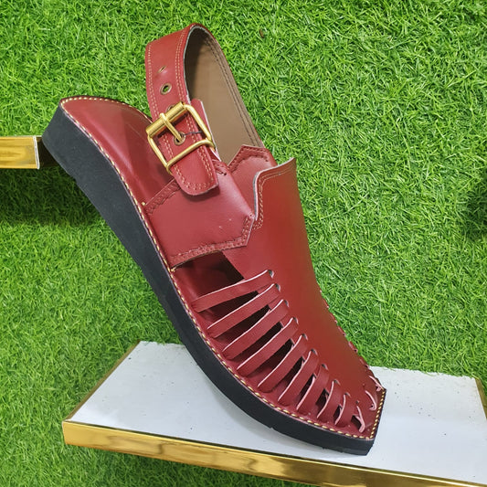 New Attractive Design Of Peshawari Chappal In Black Color Code 32 light mustard